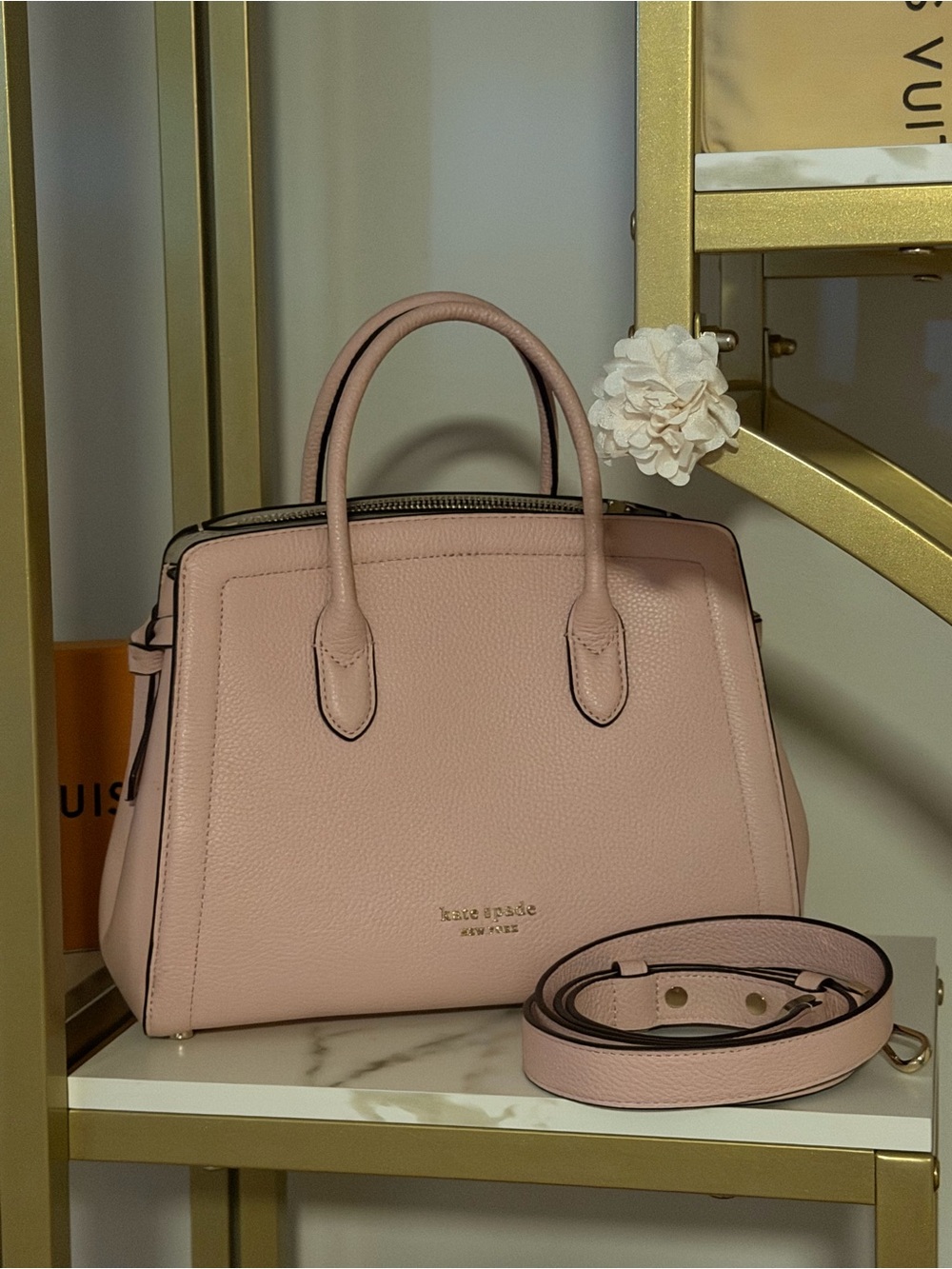 Kate Spade Knott Mini Satchel Mochi Pink with Dustbag & Strap